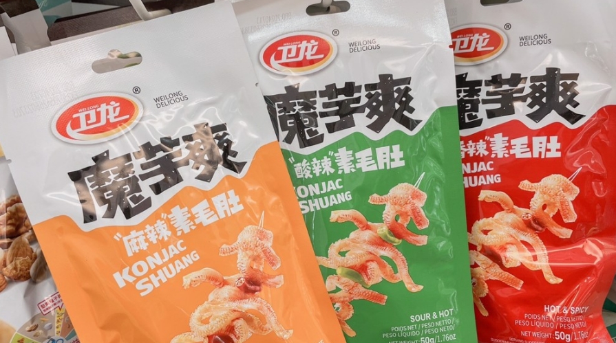 圖為魔芋爽。圖片來源：臺灣《聯(lián)合報(bào)》楊雅婷攝。