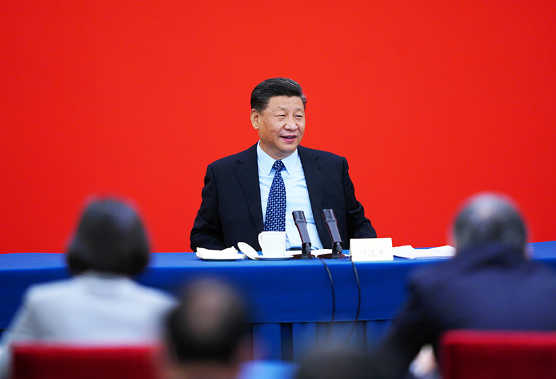 2020年5月23日，習(xí)近平總書記看望參加全國政協(xié)十三屆三次會(huì)議的經(jīng)濟(jì)界委員，并參加聯(lián)組會(huì)，聽取意見和建議。